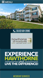 Mobile Screenshot of hawthorneatmurrayvilleapts.com